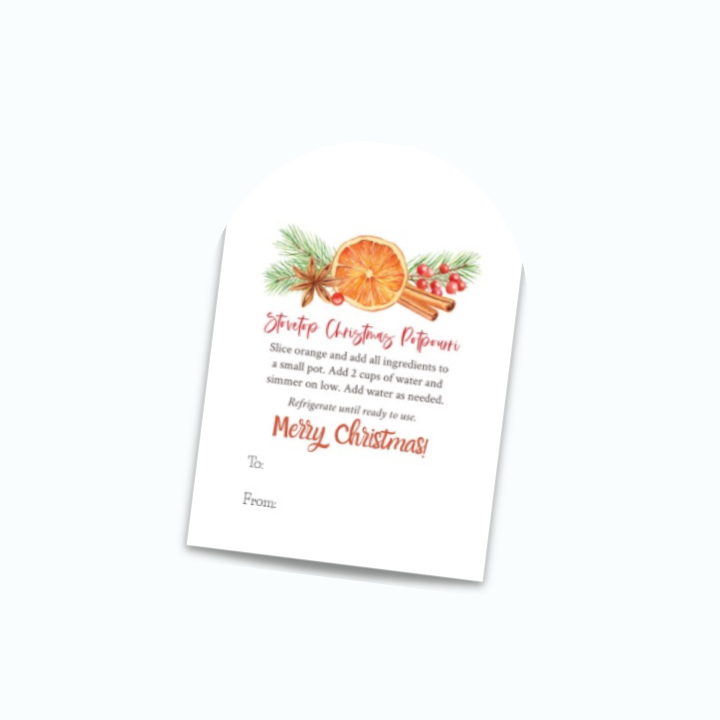 Custom Arch Gift Tags