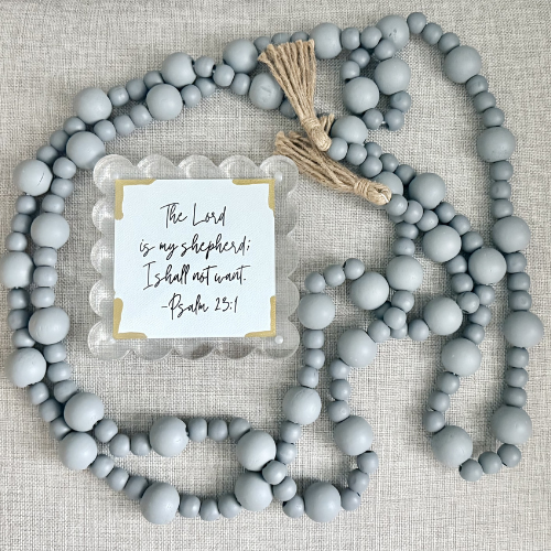 The Lord Is My Shepherd Scalloped Frame