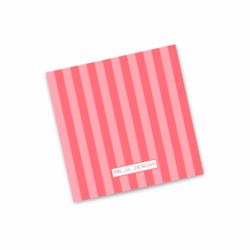Signature Stripe Personalized Enclosure Cards