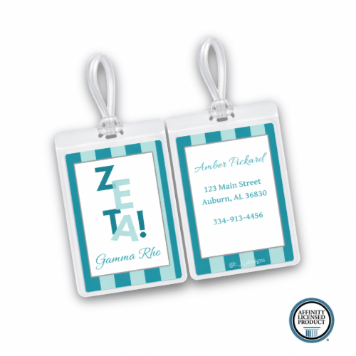 Personalized Sorority Luggage Tag