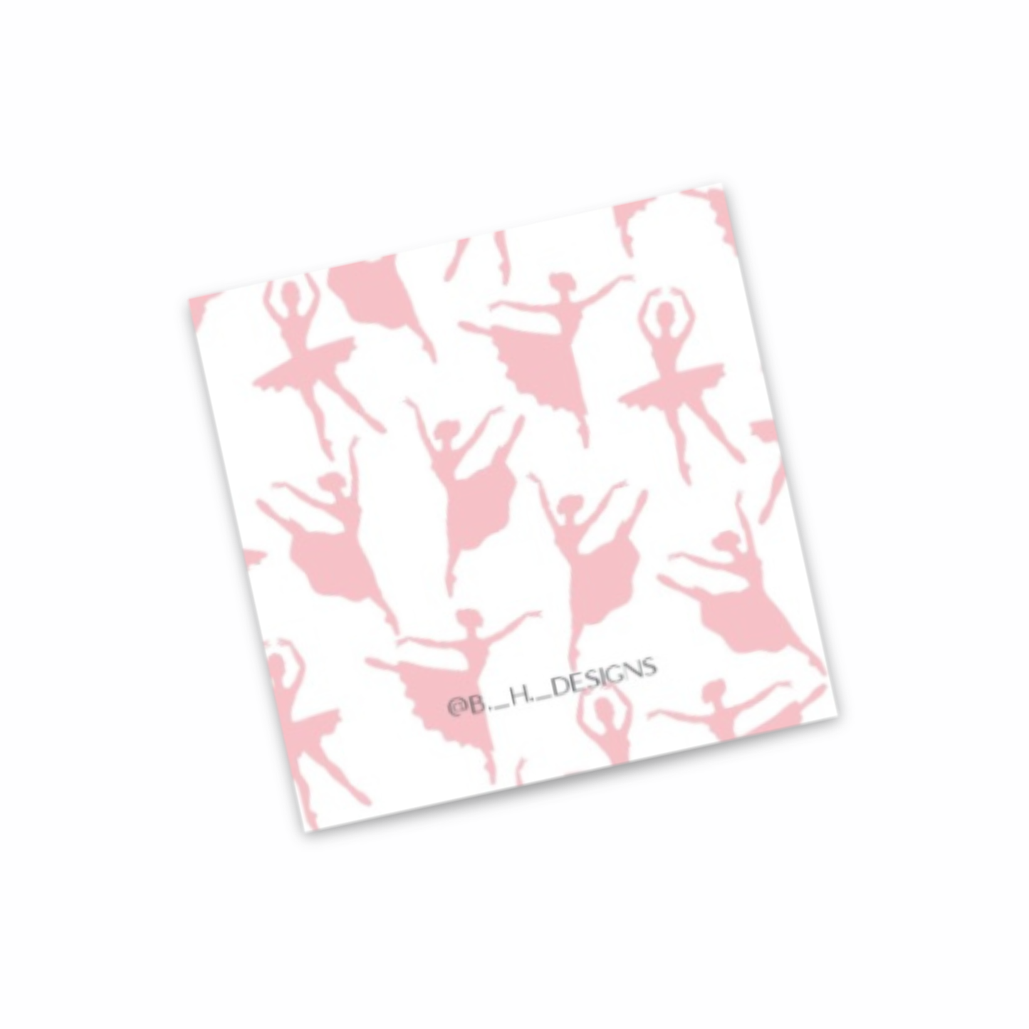 Personalized Ballerina Enclosure Cards