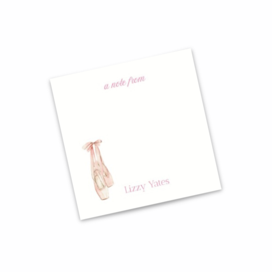 Personalized Ballerina Enclosure Cards