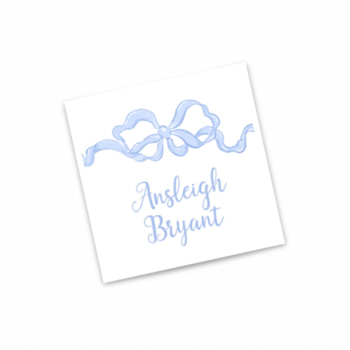 Sweet Bow Personalized Enclosure Cards