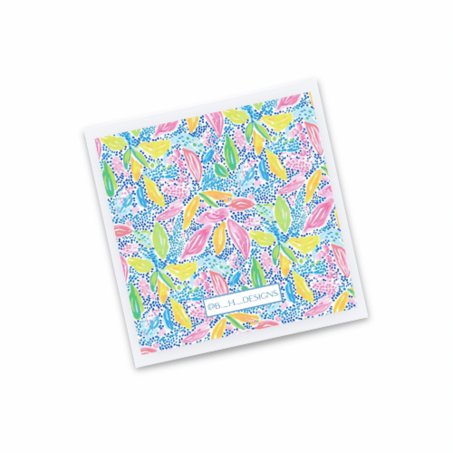 Colorful Garden Personalized Enclosure Cards