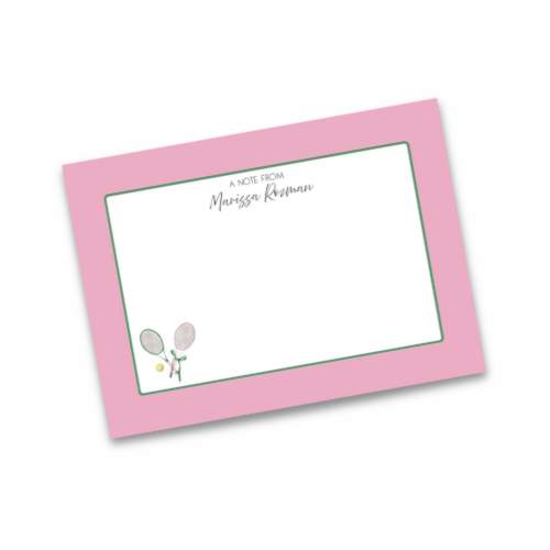Tennis Club Flat Stationery Cards