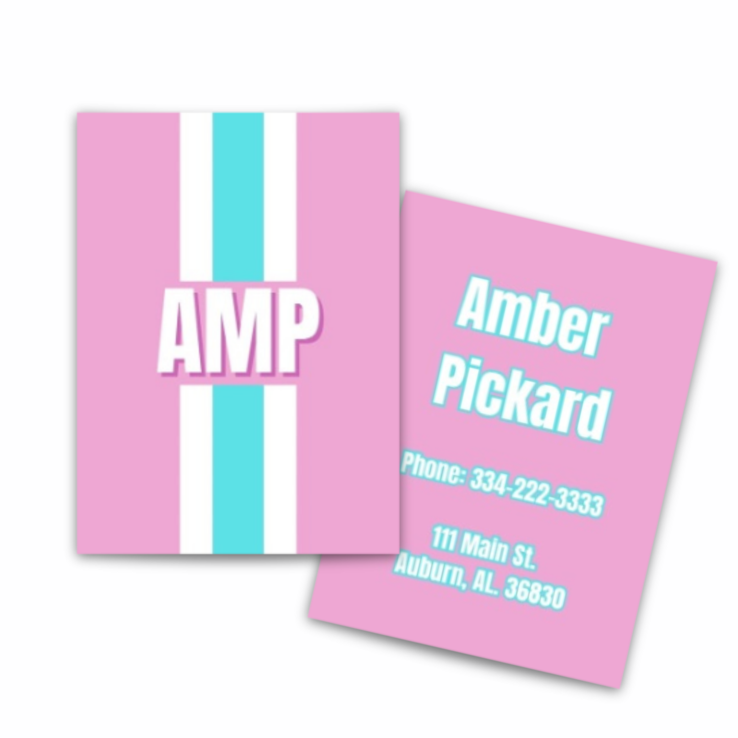 Personalized Laminated Luggage Tag