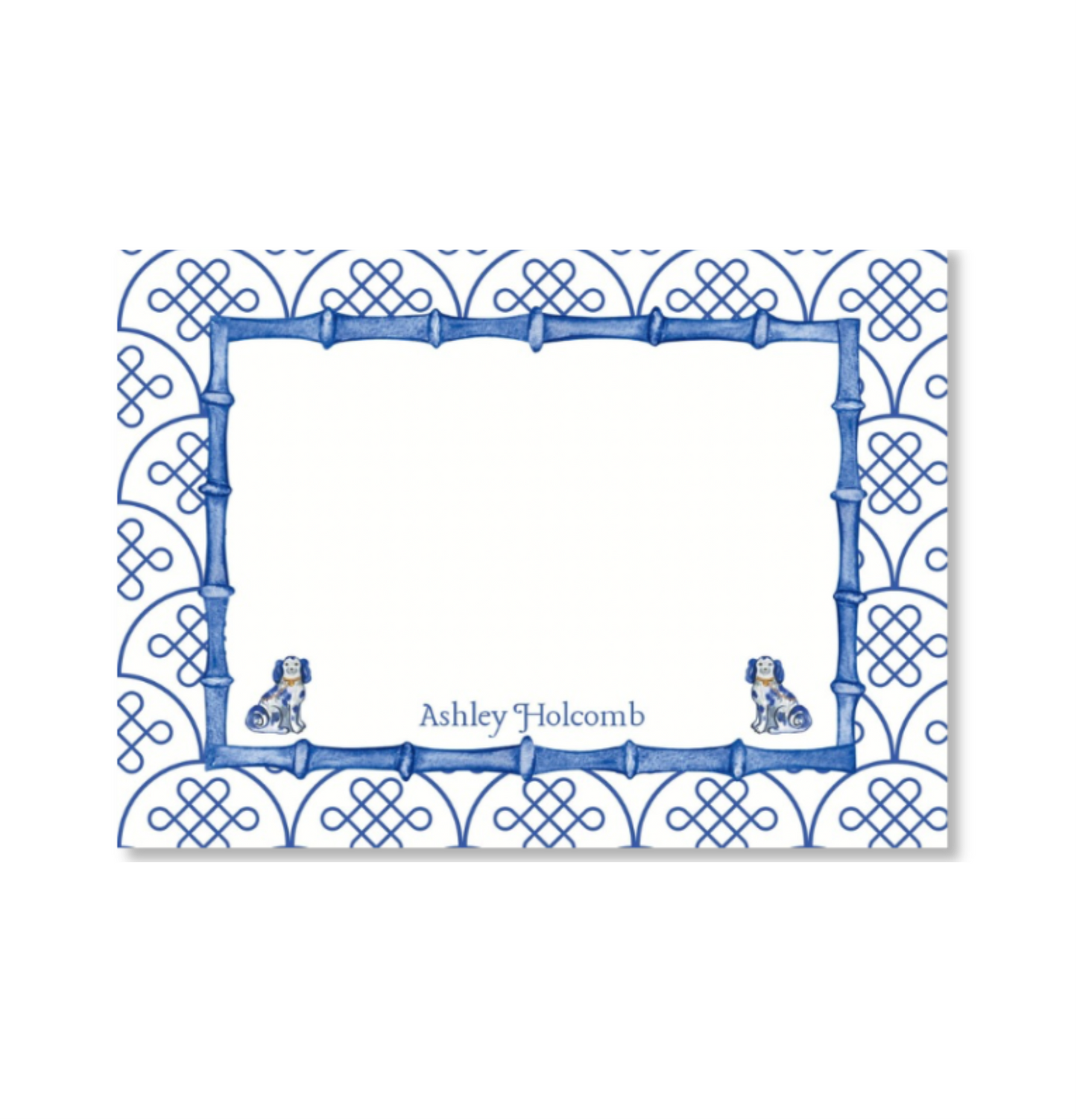Chinoiserie Staffordshire Custom Everyday Flat Note Cards