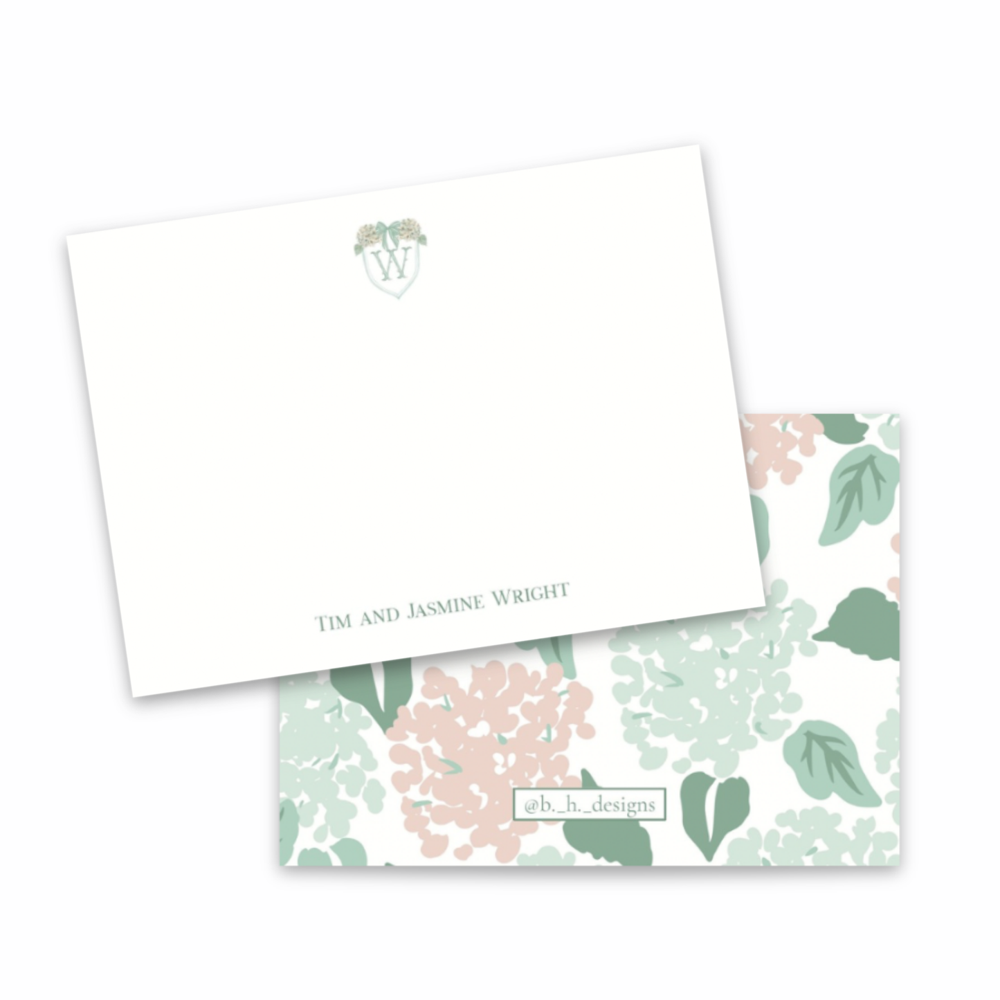 Personalized Flat Note Cards