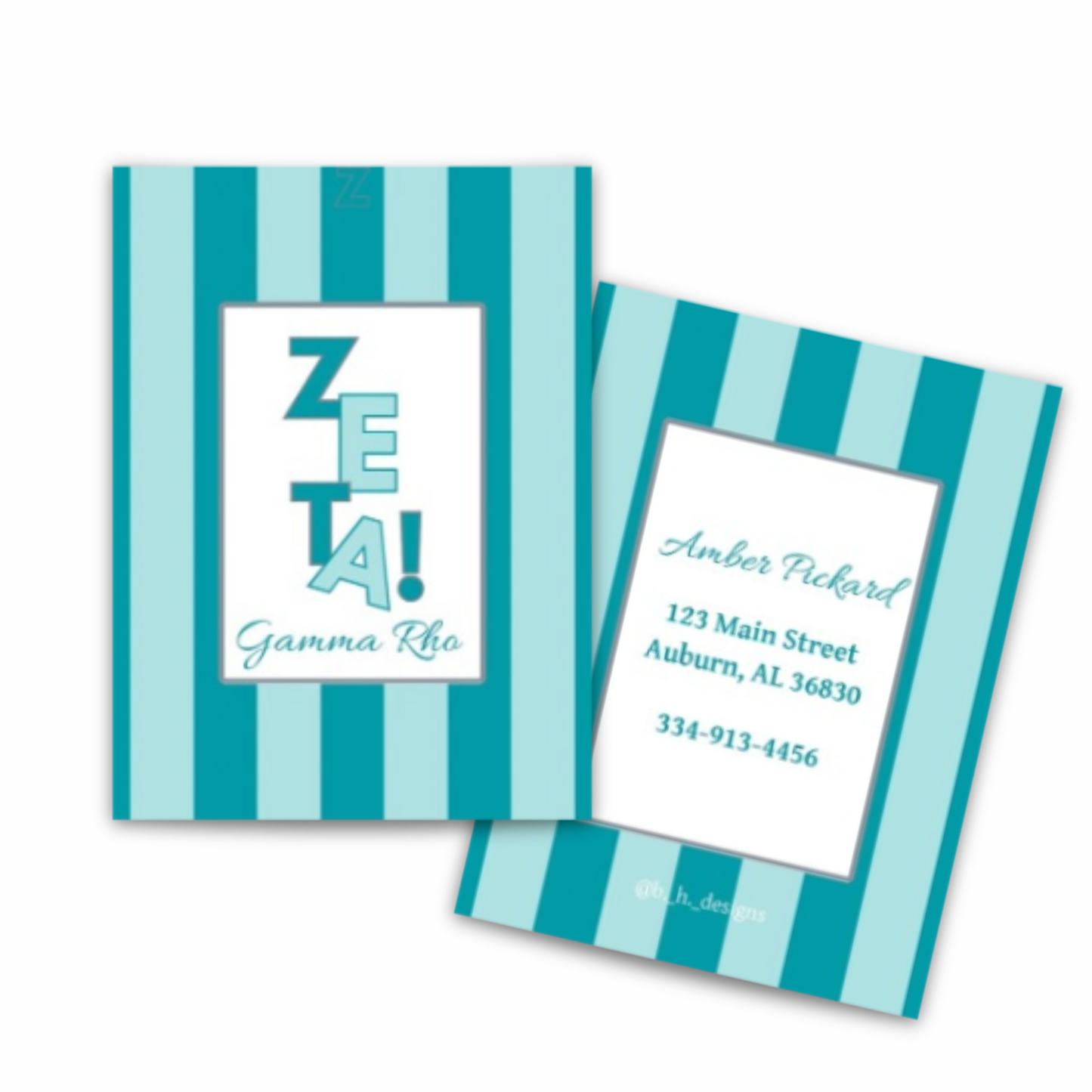 Personalized Laminated Luggage Tag
