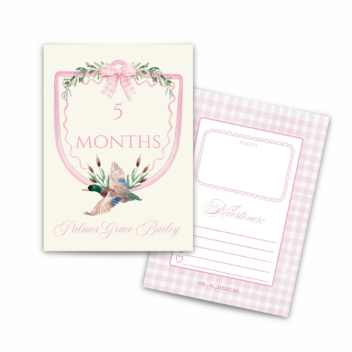 Personalized Baby Milestone Cards