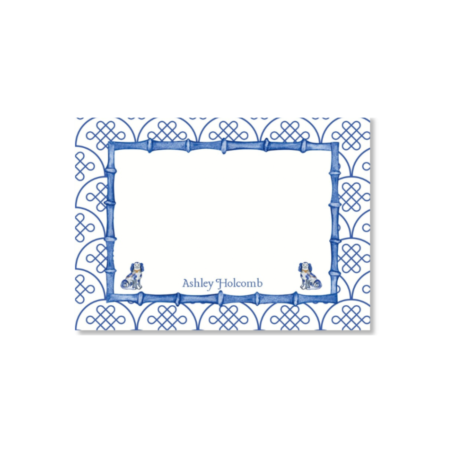Chinoiserie Staffordshire Custom Everyday Flat Note Cards