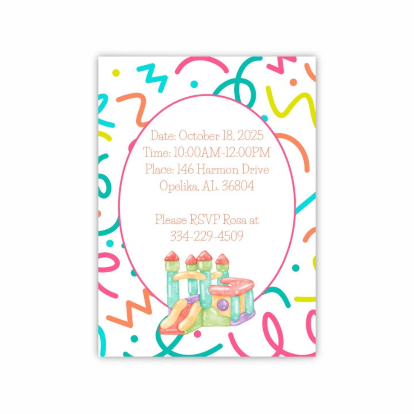 Personalized Birthday Party Invitations