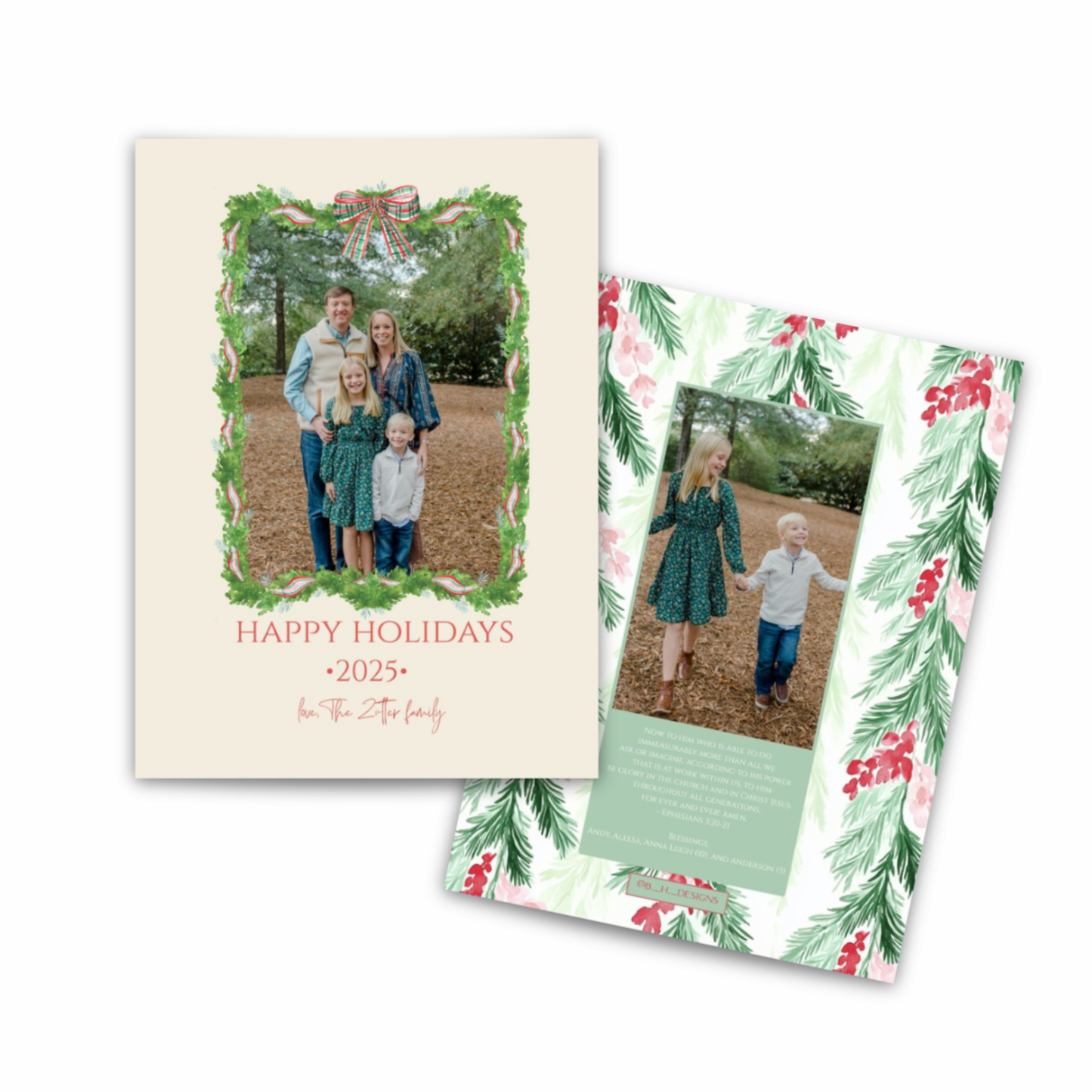 Personalized Photo Christmas Cards