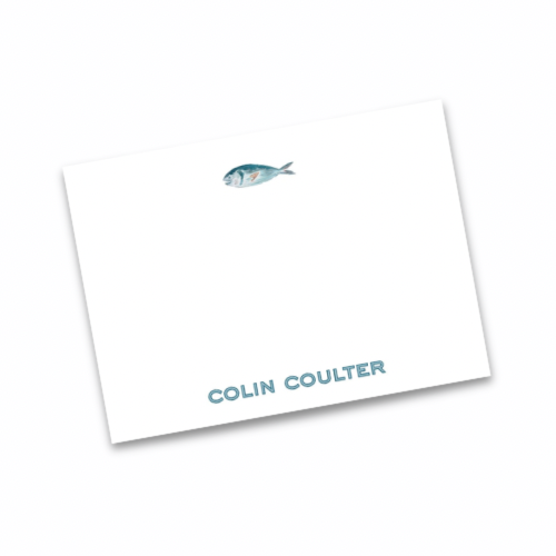 Gone Fishing Flat Stationery Cards