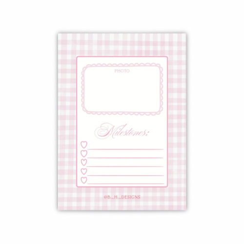 Personalized Baby Milestone Cards