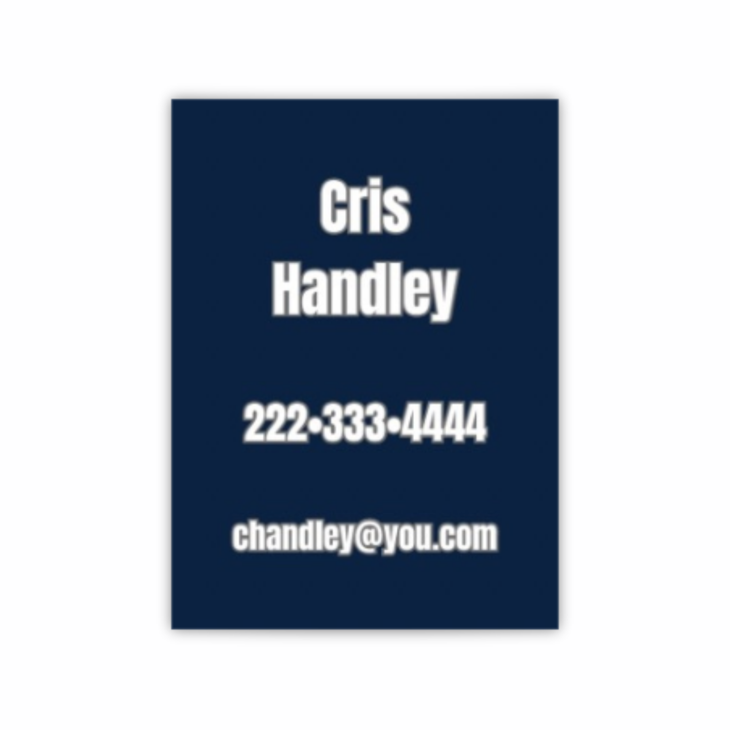 Personalized Laminated Luggage Tag