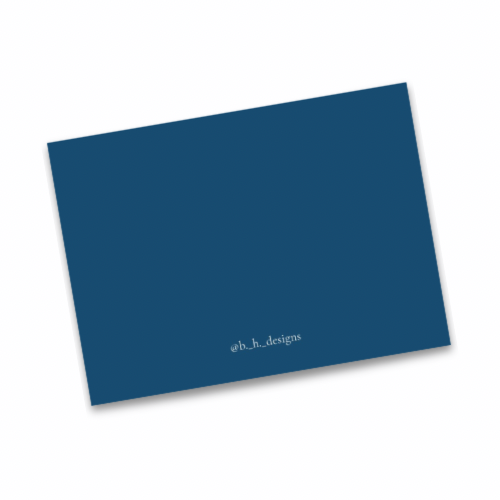 Classic Monogram Flat Note Card