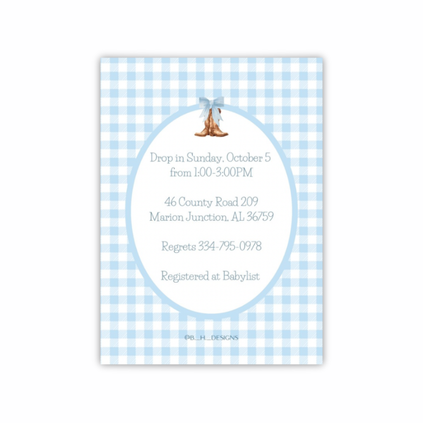 Personalized Baby Shower Invitation