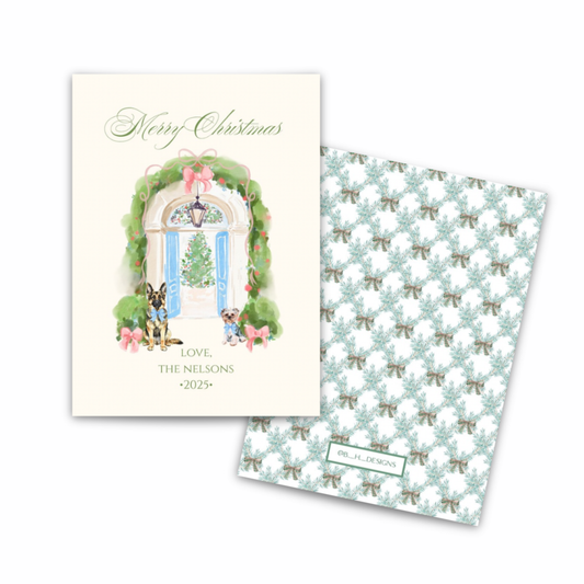 Personalized Watercolor Christmas Cards