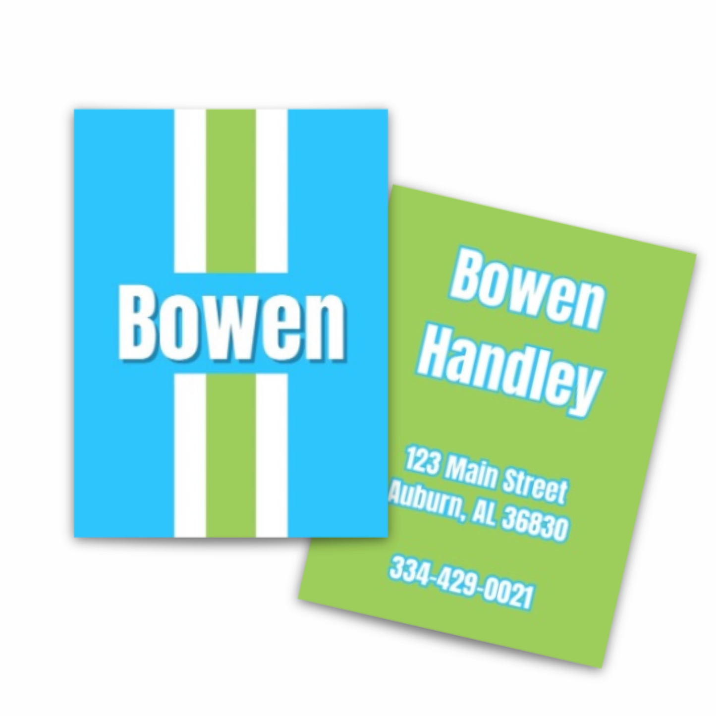 Personalized Laminated Luggage Tag