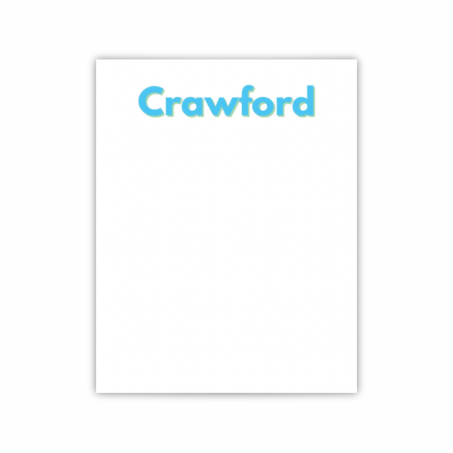 Personalized Classic Notepad (5 × 7)