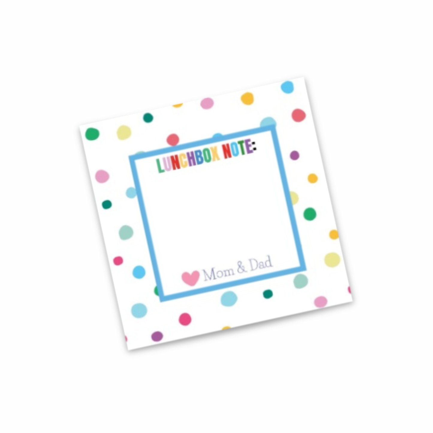 Personalized Lunchbox Note Cards