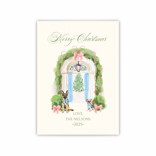 Personalized Watercolor Christmas Cards