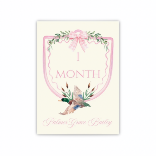Personalized Baby Milestone Cards