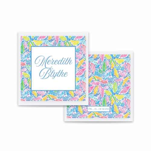 Colorful Garden Personalized Enclosure Cards