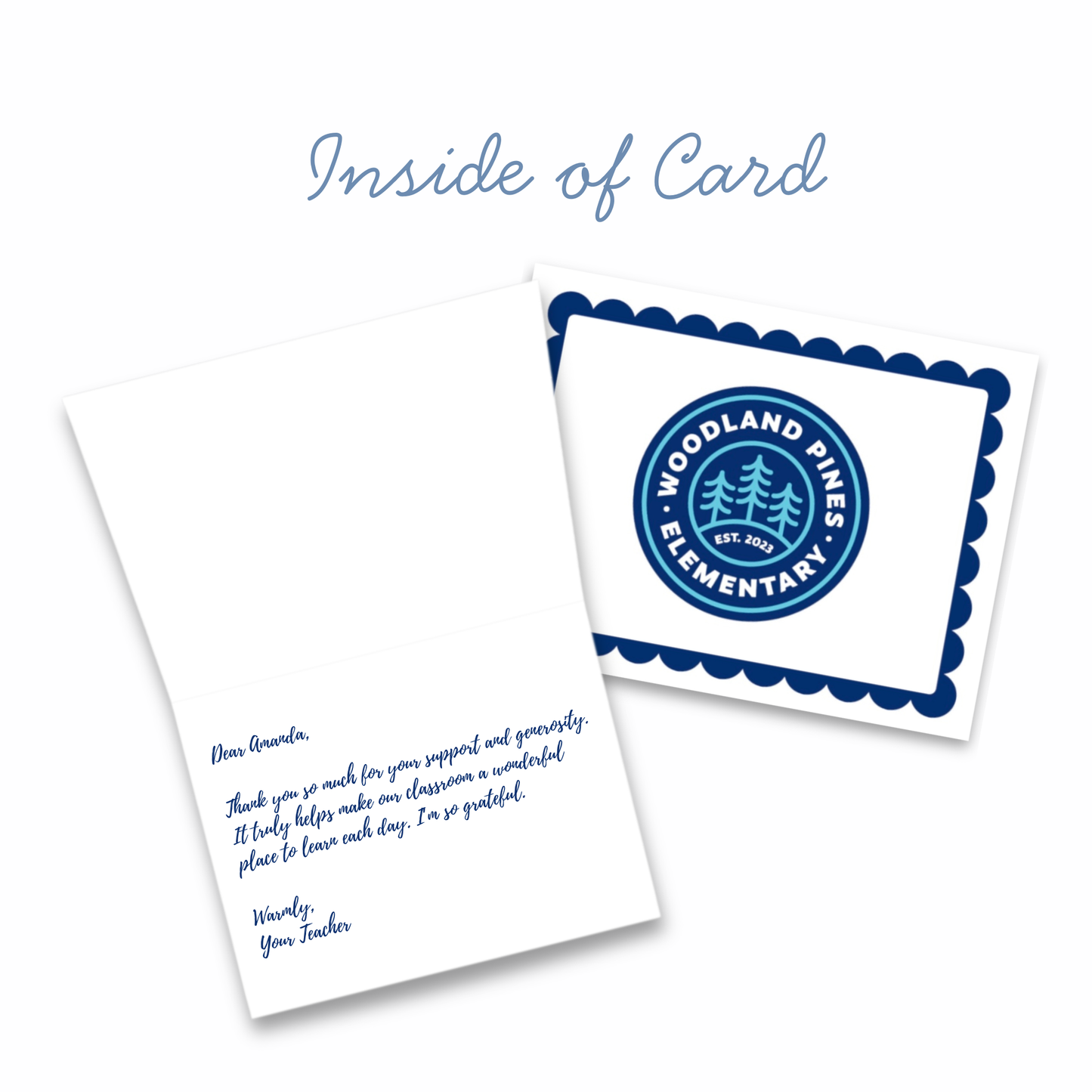 Custom Folded Note Cards