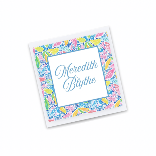 Colorful Garden Personalized Enclosure Cards