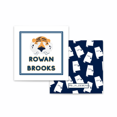 Aubie Personalized Enclosure Cards