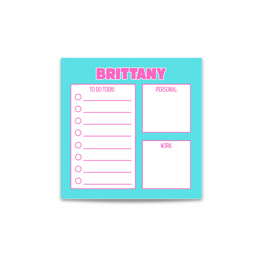 Personalized Square Notepad (8x8)