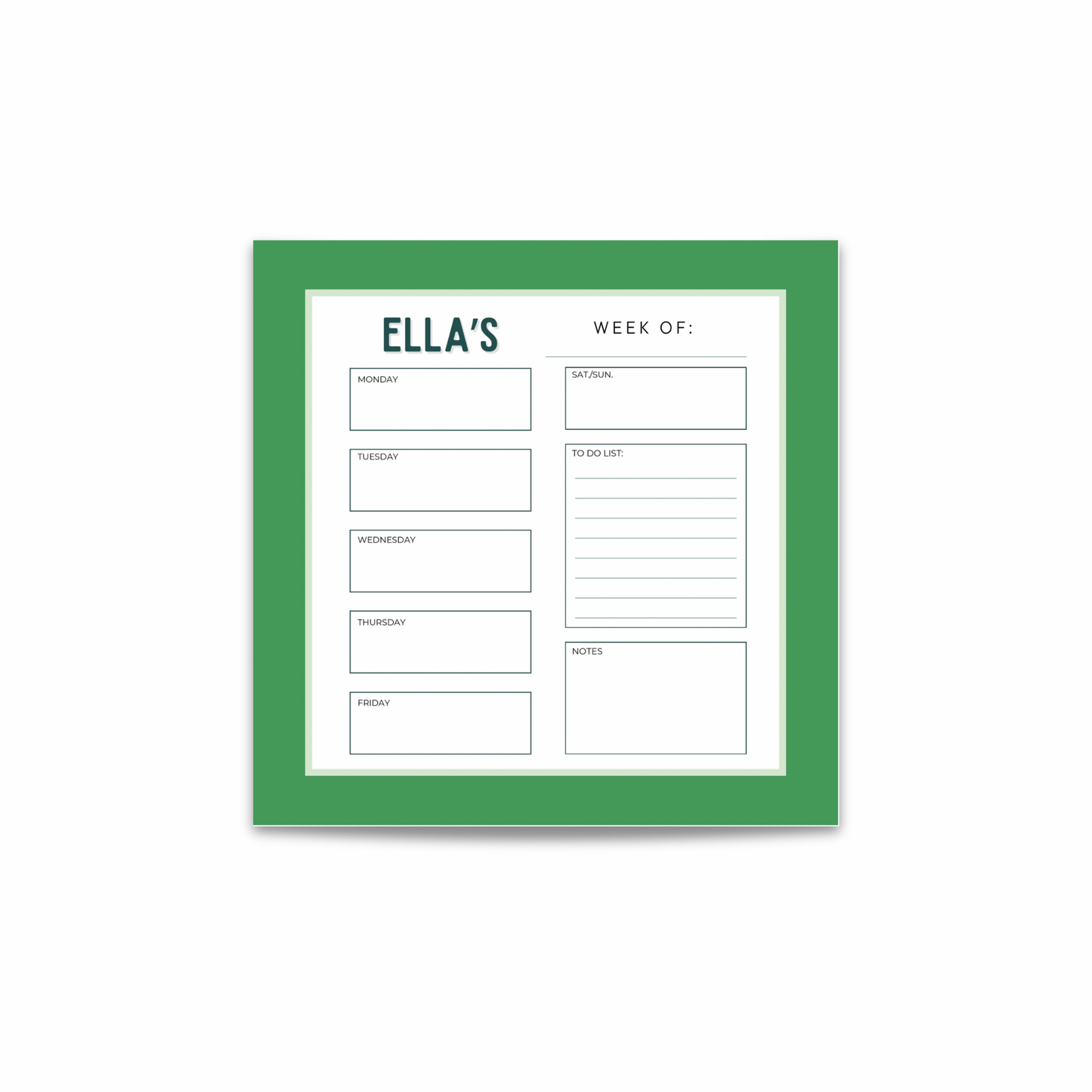 Personalized Square Notepad (8x8)