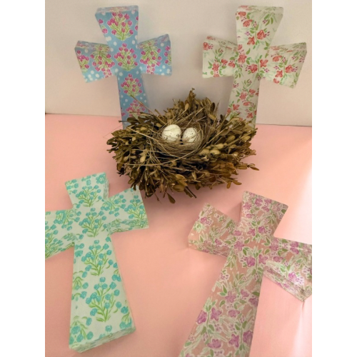 Floral Acrylic Cross