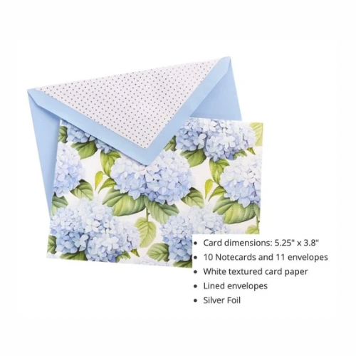 Blue Hydrangea Notecard Set