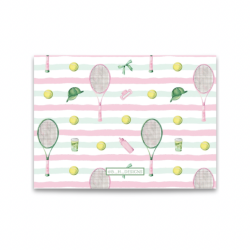 Tennis Club Flat Stationery Cards