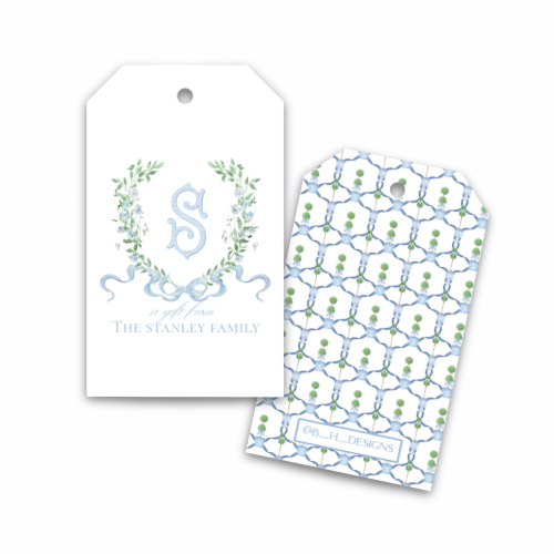 Custom Monogram Gift Tags