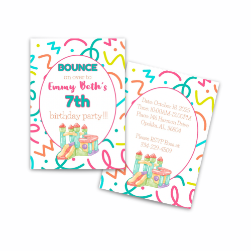 Personalized Birthday Party Invitations