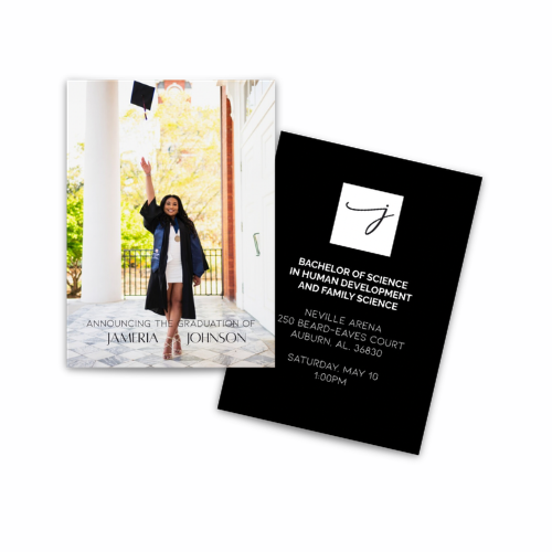 Classic Portrait Custom Graduation Invitations